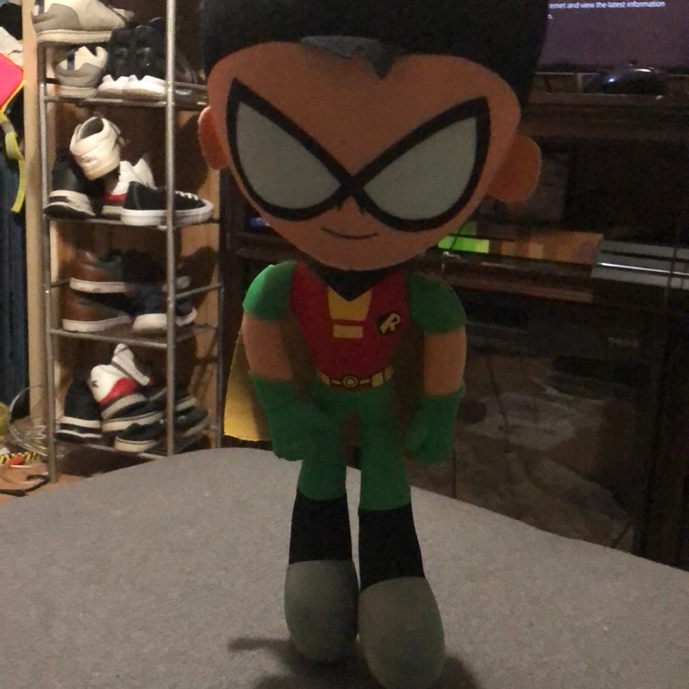 Robin plushie from Teen Titans Go!